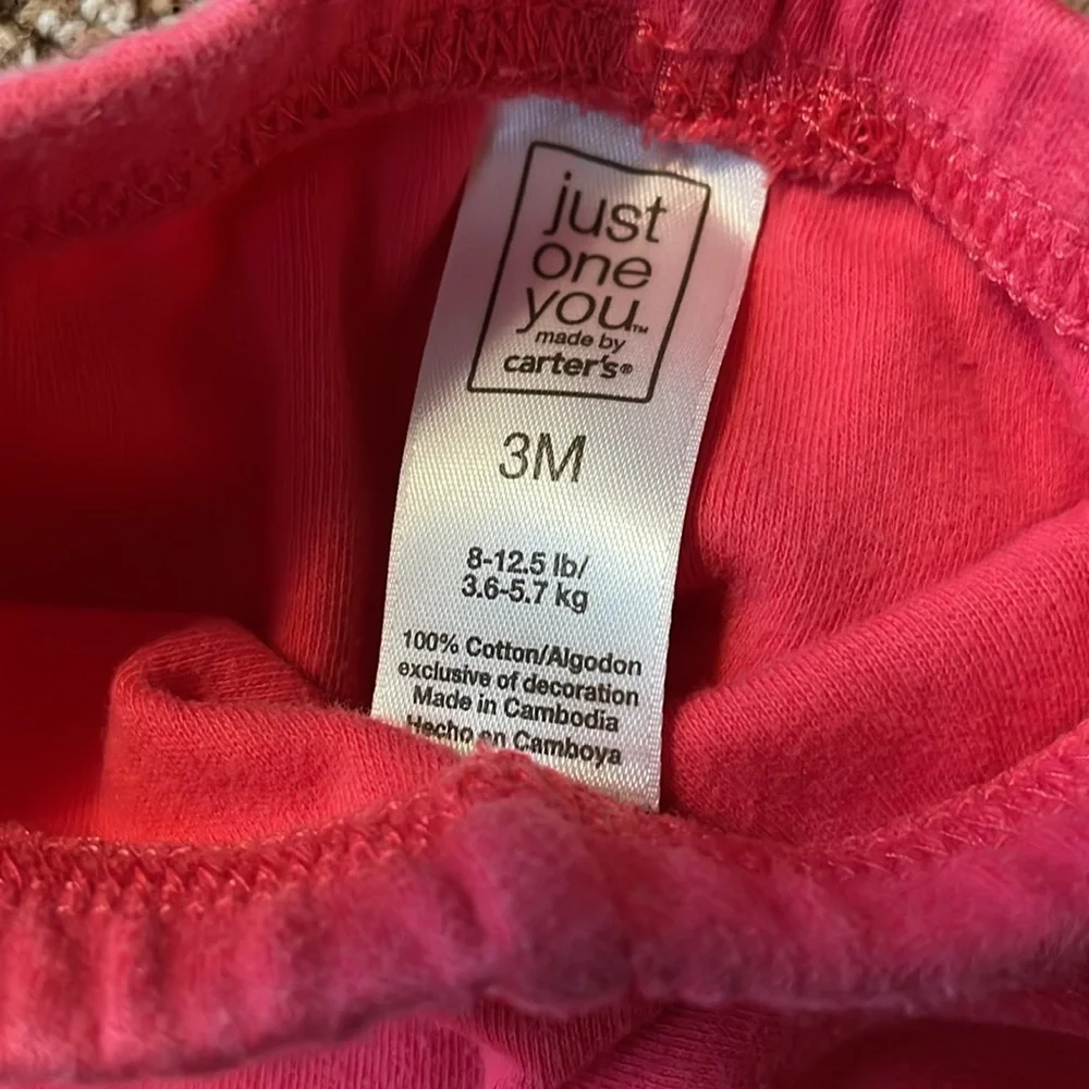 Carter’s Just One You pink pants 3M